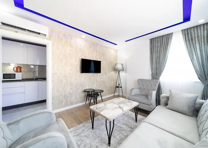 Modern And Central Duplex Apartment Near Beach In Antalya