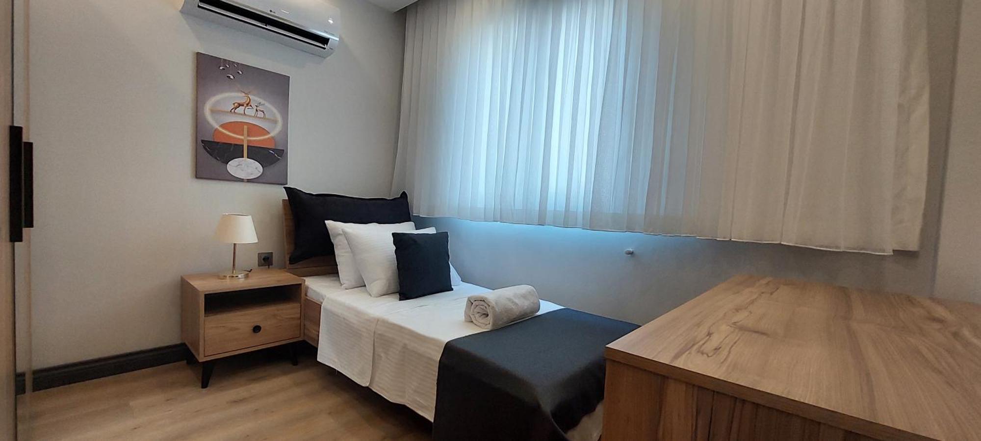 New Flat With Big Living Spaces 3 Near By Lara Apartment Antalya