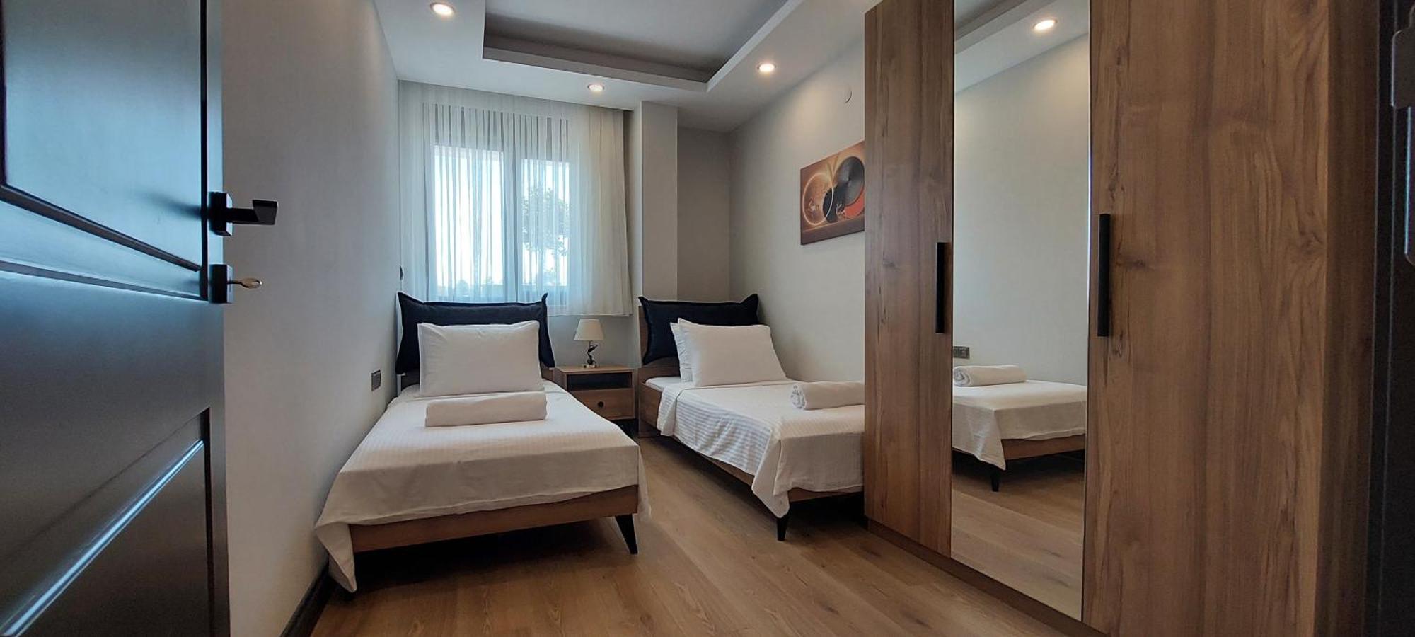 New Flat With Big Living Spaces 1 Near By Lara Apartment Antalya