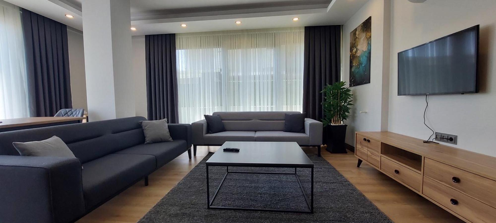 New Flat With Big Living Spaces 1 Near By Lara Antalya