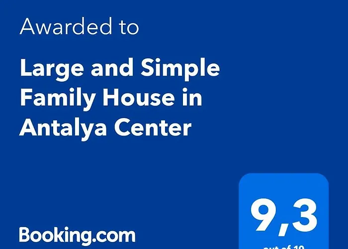 Large And Simple Family House In Antalya Center